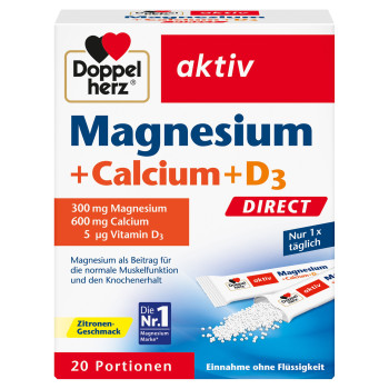 DOPPELHERZ Magnesium+Calcium+D3 DIRECT Pellets