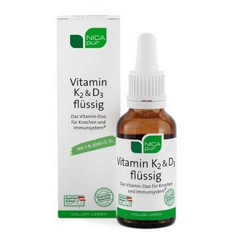 NICAPUR Vitamin K2 & D3 flüssig